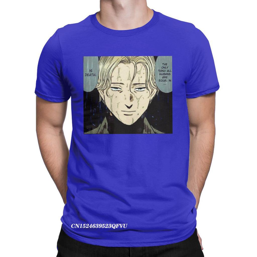 Monster Johann Naoki Urasawa T-Shirts For Men Cool Cotton Tees Round Collar Harajuku Tshirt New Arrival Clothing