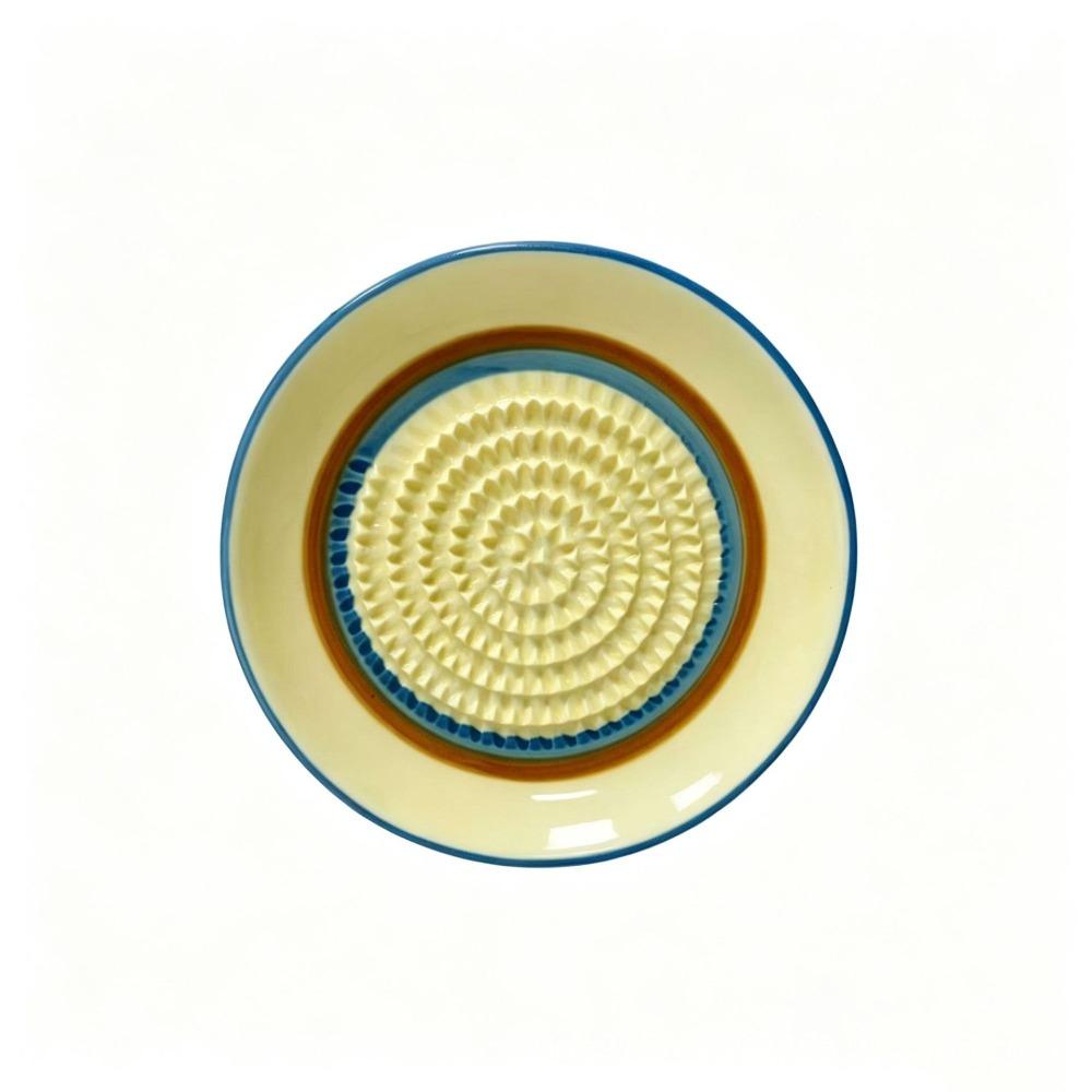 Easy Clean Ceramic Ginger Grater Round Plate Fruit Grinding Tool Tomato Grinder Dish  Fruit Puree