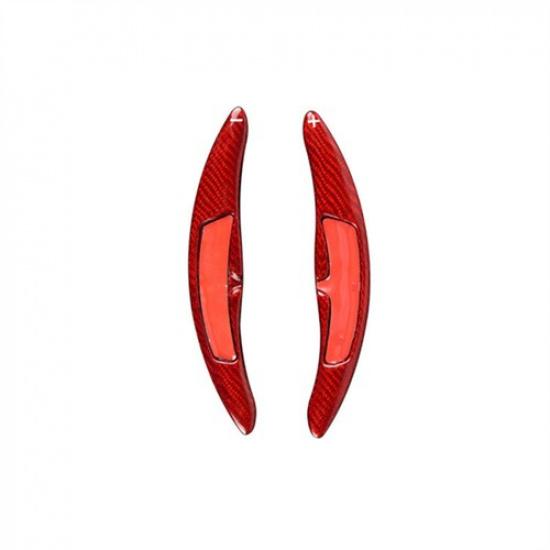 Pair Carbon Fiber Steering Wheel Shift Paddle Extend For Porsche Cayenne 15-20