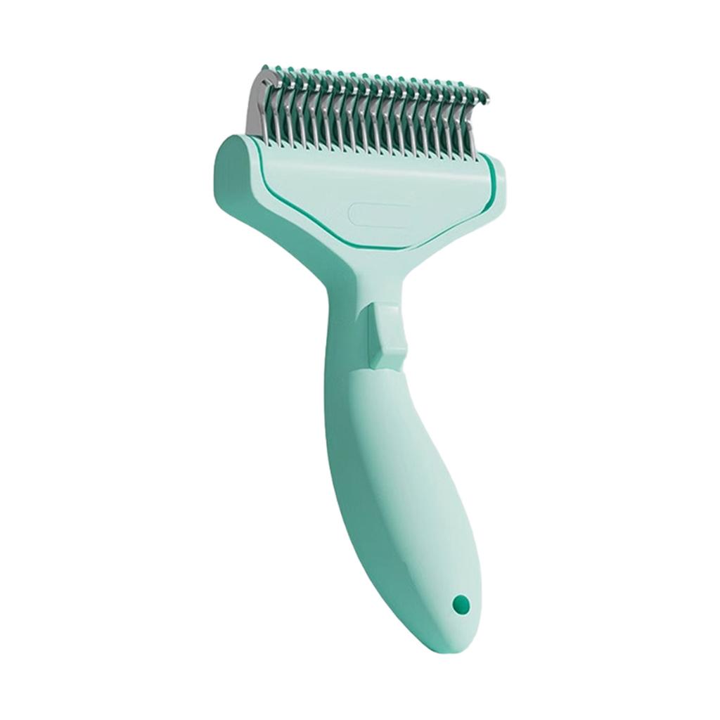 Pet Hair Removal Comb With Stainless Steel Detangler Teeth And Ergonomic Handle For Dog Cats Hair Coat Knots Deshedding