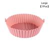 Silicone Basket Pot Tray Air Fryer Baking Tray Circular Air Fryer Liners Food Grade Non Stick Air Fryer Basket Reusable Oven Mat