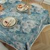 Tovaglia Stile Pittura a Olio Retrò Tovaglia da Tavolo da Cucina Copritavolo Rettangolare in Cotone Lino Jacquard Tovaglie Rettangolari Copritavolo da Tavola da Pranzo