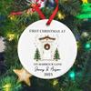 Personalised First Christmas in Our First Home Ornament Custom Address & Year  New Home Keepsake Gift First Home 2025