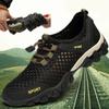Men Sneakers Summer Wading Mesh Shoes Comfortable Slip On Outdoor Hiking Shoes Zapatos Hombre Casual Climbing Trekking Footwear