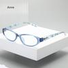 Fashion Women Reading Glasses Flower Print Resin Read Eyeglasses Magnifying Presbyopic Eyewear +1.0~+4.0 Reading Glasses Women