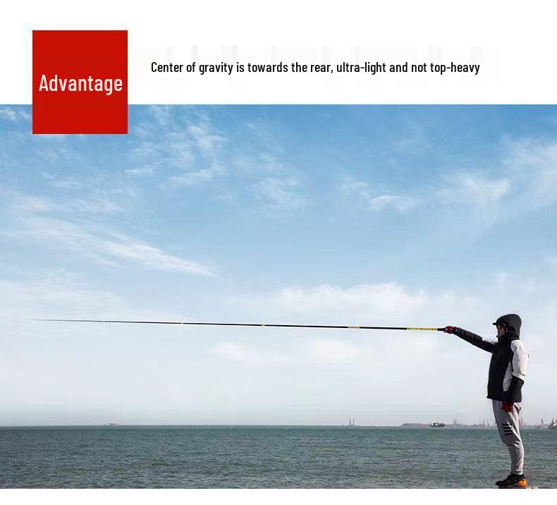Ultra-Hard, Ultralight Taiwan Carbon Fishing Rod: 28/19 Action, Extremely Fine Design for Crucian Fishing