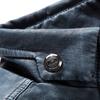 Chaqueta de cuero de PU Chaqueta de cuero de otoño e invierno para hombre Chaqueta de cuero vintage lavada acolchada
