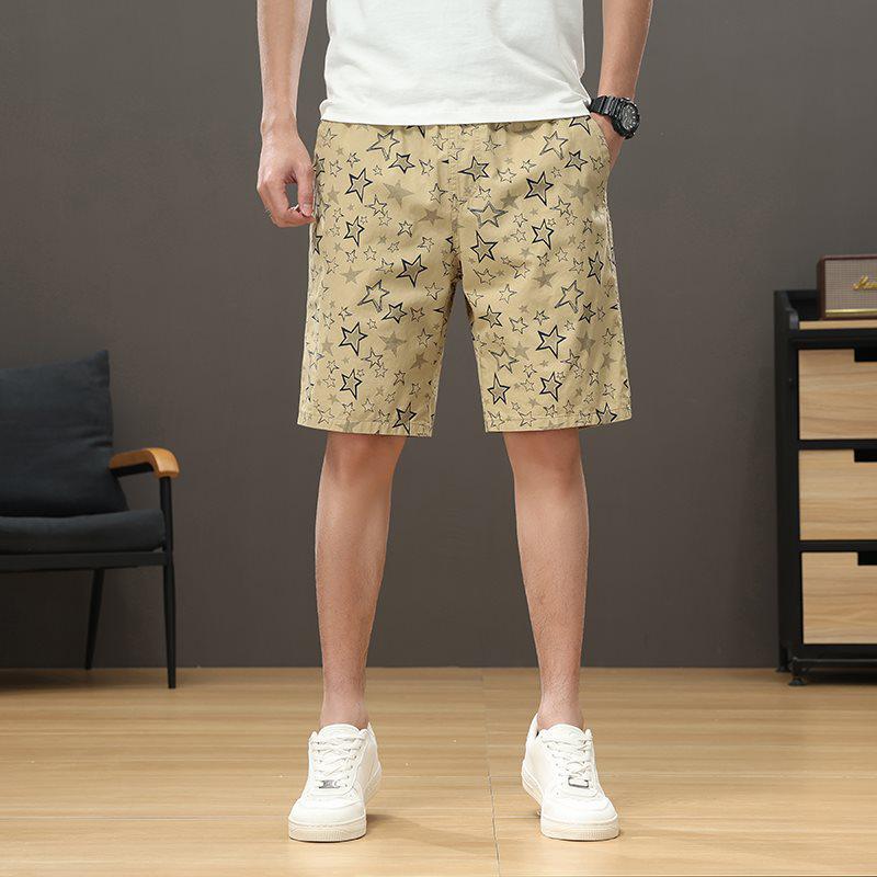 Men's Trendy Loose Fit Summer Shorts - Casual Five-Point Pants for Middle-Aged & Seniors