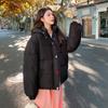 2025 Winter New Korean Version of High-end Color Button Women's Hooded Casual Windproof Warm Cotton Jacket Thickened and Loose