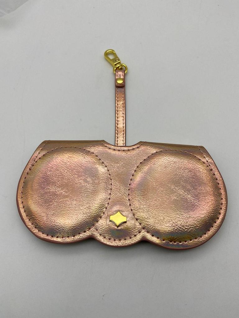 PU Leather Sunglasses Case with Hook Pendant - Trendy TikTok Style for On-the-Go