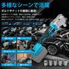 LEZZYRUCK Cordless Angle Impact Wrench Torque 280 Compatible with Makita 18V 1500 Socket LED Lock Electric Ratchet Wrench for Home and Car Tire