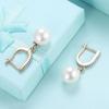 Earrings Freshwater Pearl Gemstone Drop Earring Fine Jewelry For Female Wedding Gift