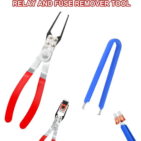Aleric Relay Puller Pliers And Fuse Puller Plier, Automotive Relay Fuses Puller Tools Fuse Removal Tool, Pliers For Removing Relays On Vehicles, Car