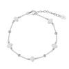 Fashion Bracelet Jewelry 925 Sterling Silver Clover Bracelet Chain for Women Charms Gold Plated  Bracelet