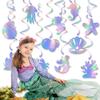 Birthday Mermaid Party Decorations Spiral Hanging Ornaments For Children Event