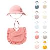 Summer Baby Color Hat And Bib Set