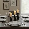 3PCS/SET Stand Nordic Golden Candle Holder Cone-shaped Scented Candles Pillar  Valentine's Day