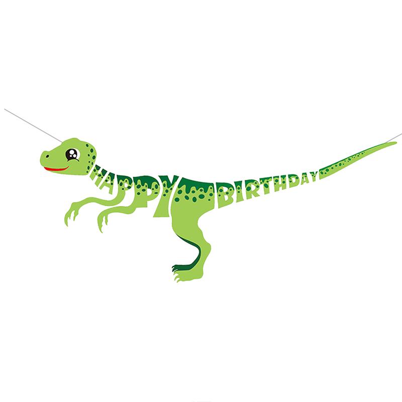 Dinosaur Happy Birthday Garland Banner Roar Dino Party Balloons Jungle Animal Safari 1st Kids Birthday Party Decoration Supplies