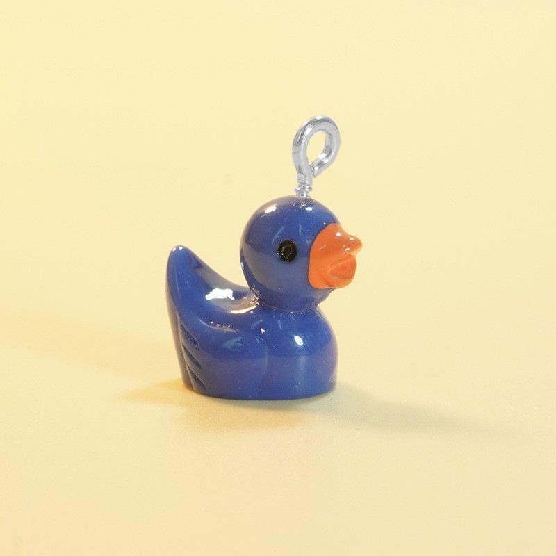 50 Pcs Diy Resin Duck Pendant Cute Animal Charms for Necklace Bracelet and Keychain Couple Family Keychain Pendant