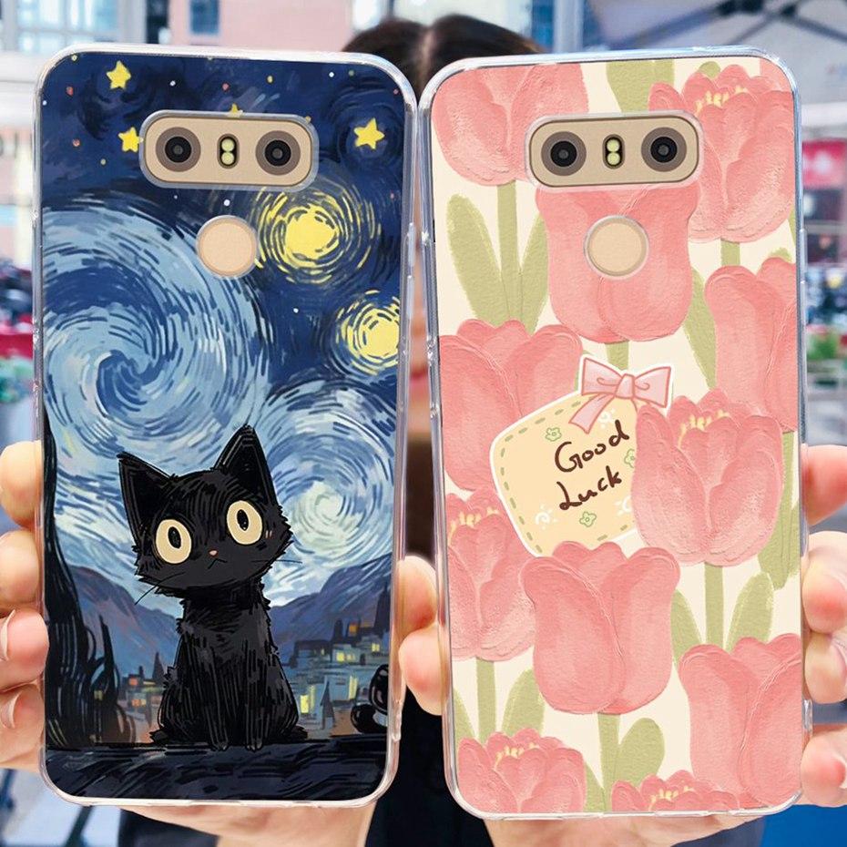 Lovely Painted Case For LG G6 G6+ H870 LS993 VS988 LGM-G600L Soft Silicone TPU Back Cover For LG G6 Plus G6plus Phone Cases