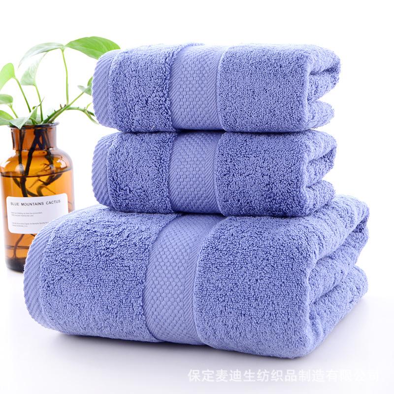 Pure Cotton Thickened Bath Towel Soft Absorbent Cover Towel Dark Green Black Multi-colored Men's Bath Towel