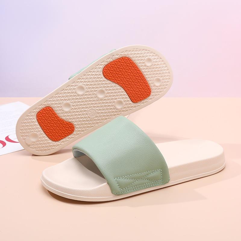 Men's slippers, high-end non-slip and deodorant outside, summer thick-bottomed one-word slips, light indoor and non-grinding feet sandals women