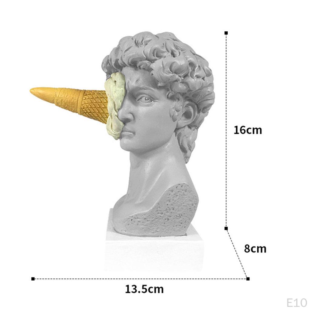 6.3 Inch Classic Resin Bust of Sculpture Statue Figurine for Home Decor