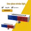Solar Red and Blue Traffic Warning Strobe Light