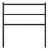 Replacement Headboard Metal Black 90 Cm