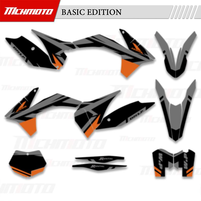 MCHMFG For KTM SX SXF 2011 2012 EXC EXC-F 2012 2013 Full Graphics Decals Stickers Kits Number Name Backgrounds