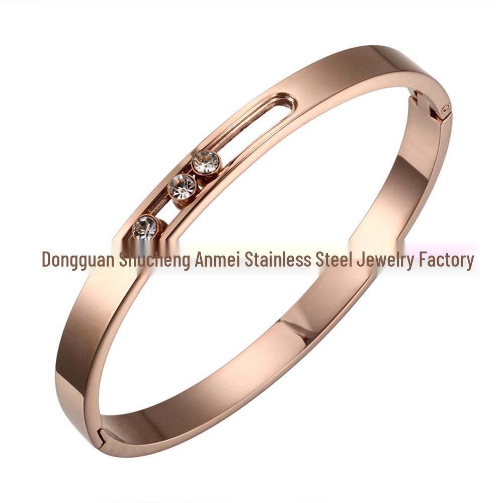 Geometric Jewelry Set: Stainless Steel Diamond-Encrusted Ring, Necklace, Bracelet & Earrings