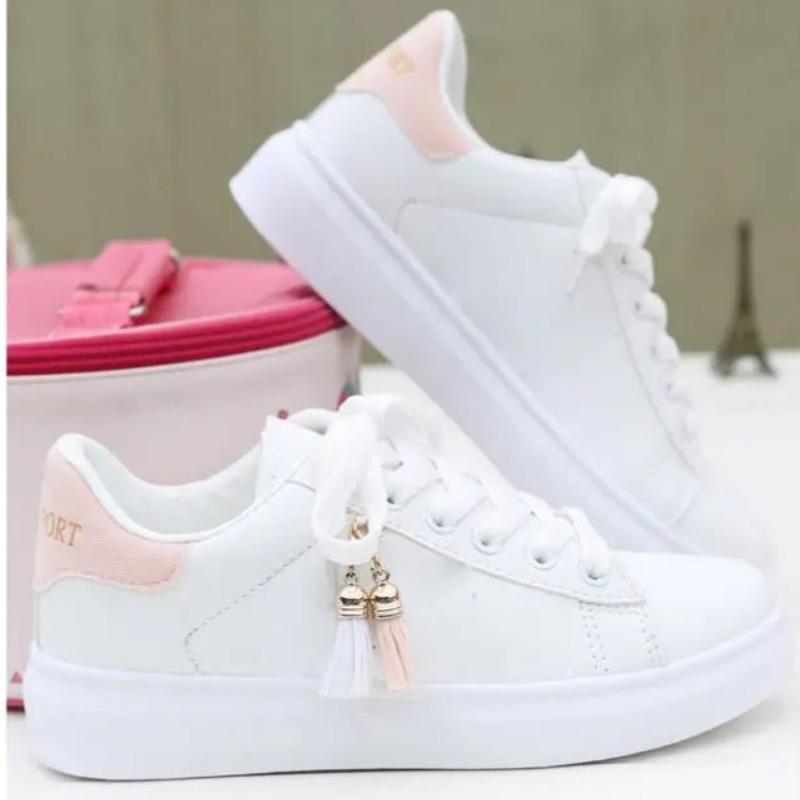 Women Sneaker Breathable Students Casual Shoes Sports for Girl Flat Mesh White Shoes Vulcanize Desginer