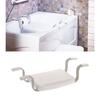 Vitaeasy Bath Seat - Non-slip Rubber Tips - W 43 X D 34 Cm - White and Chrome