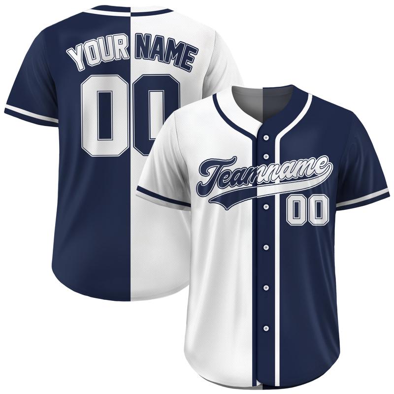 Individuelles geteiltes Baseballtrikot Personalisierter Teamname Nummer Herren Damen Jugend Softball Knopfleiste Uniform Atmungsaktive Geschenk-T-Shirts