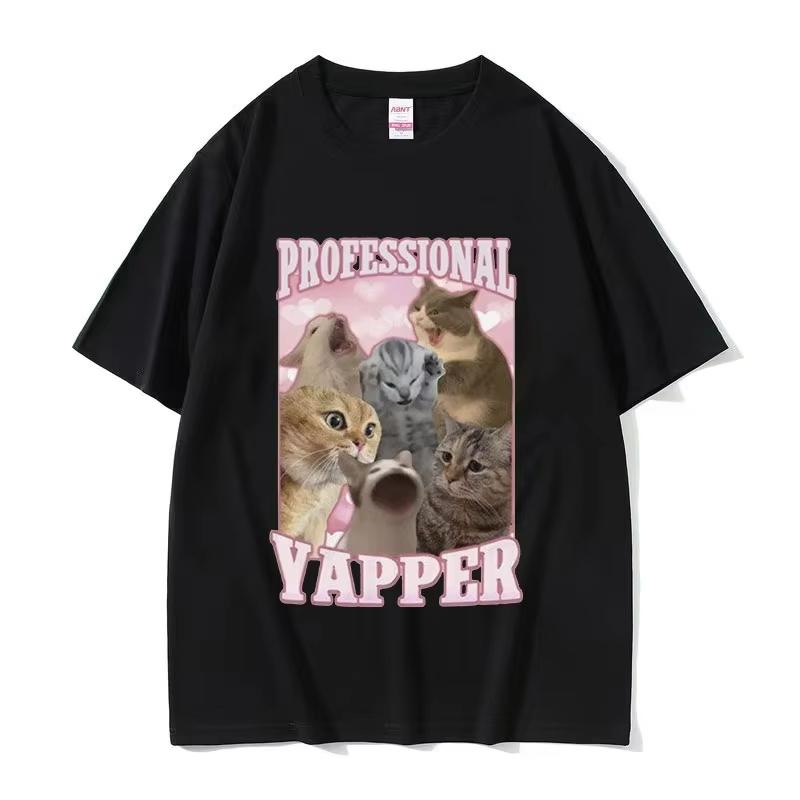 Professional Pussy Eater Funny Cat Lover Tee Shirt Men's Women's Casual Fashion Clothing T-shirt Unisex Oversized T Shirts