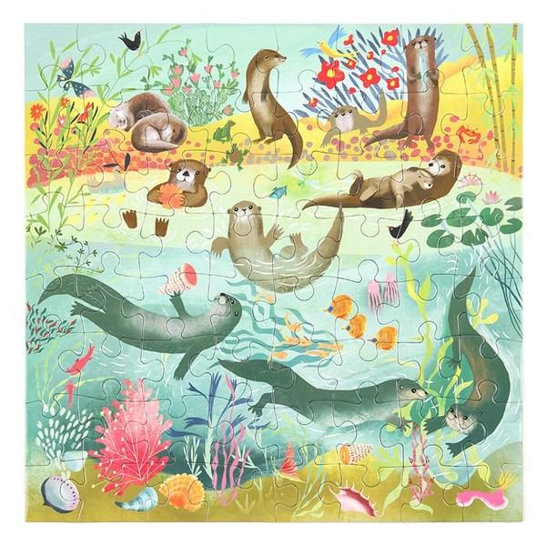 

Ibu cute otter jigsaw puzzle, mixed colors, 64 pieces
