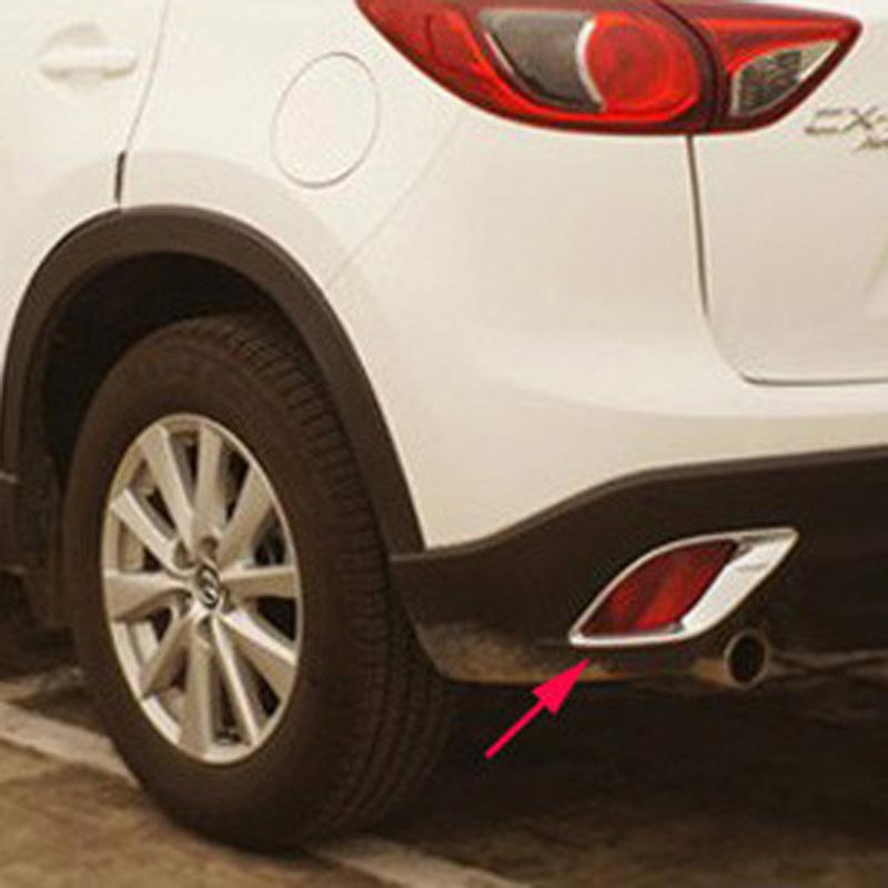 Chrome Rear Tail Fog Light Lamp Covers Trim for Mazda CX-5 CX5 2012 2013 2014 2015 2016 Car Styling Accessories 2 Pcs
