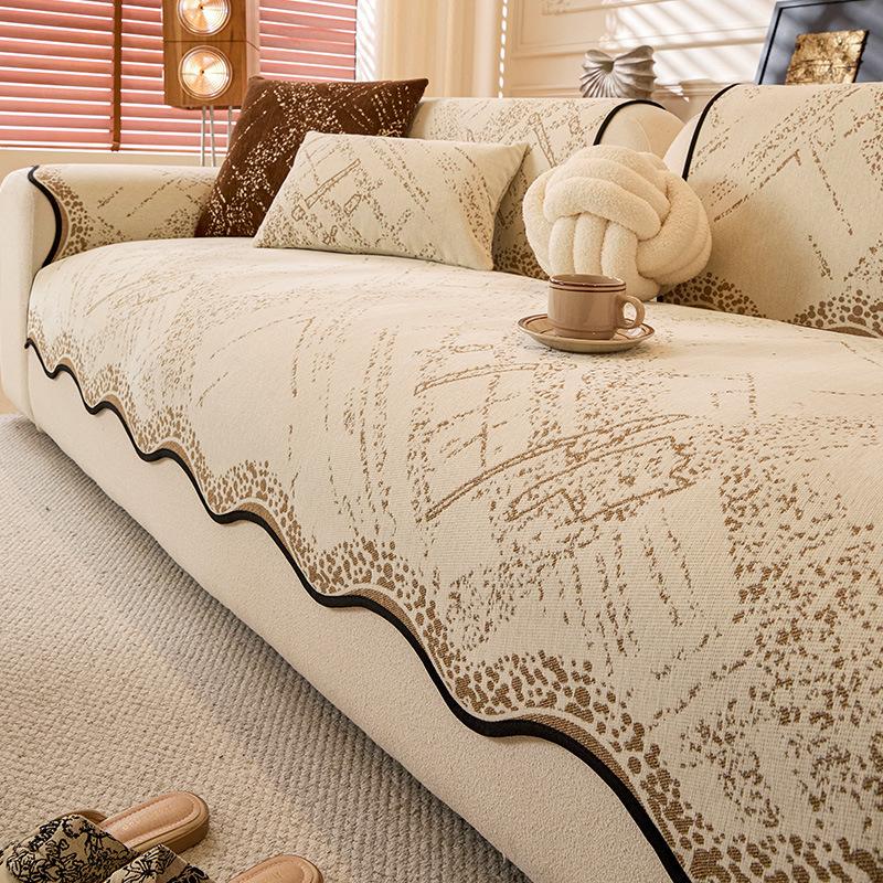 Special-Shaped Sofa Cushion Is Simple And Universal In All Seasons New Sofa Seat Cushion Non-Slip High-End Leather Sofa Cover