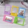 3  Mini Plastic Table Photo Frame for Fujifilm Instax Mini 8 7s 90 25 50s  9 SP 1 SP 2 Film, 10 Pack, 5 Colors