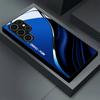 Curved ripple pattern glass phone case suitable for Samsung Galaxy S26 S25 S24 S23 S22 S20 FE/Ultra/Plus5G anti drop