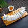 Sheep Fat Jade Ceramic Rose Tea Tasting Teacup, Personal Use Gongfu Set 