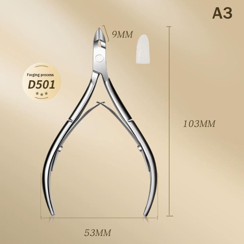 Stainless Steel Nail Cuticle Nipper 2in1 Dead Skin Scissors Sharp Manicure Beauty Tool for Salon and Home