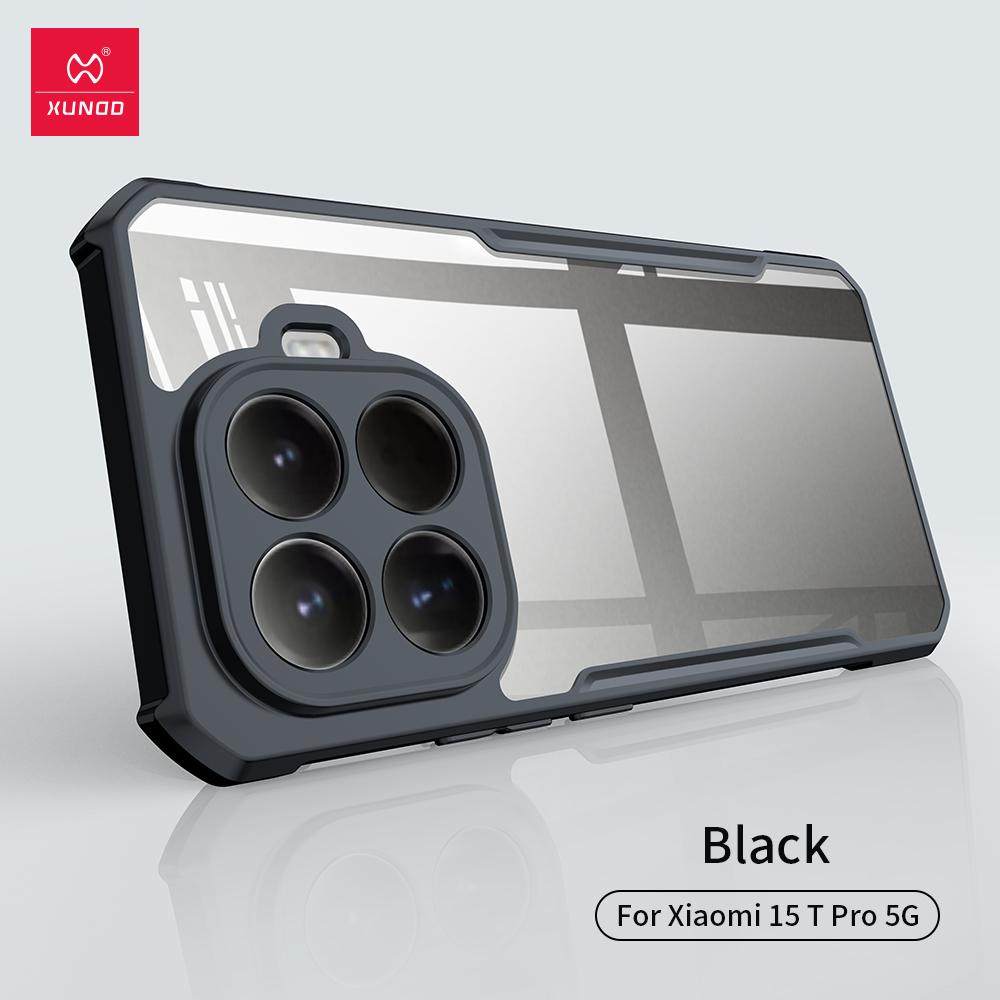 

Чехол Xundd для Xiaomi 15T Pro/15T с Airbag, Ударопрочный, Прозрачная задняя крышка с защитой камеры, Гибридный корпус из акрила + ТПУ Acrylic and TPU&1 Piece Case