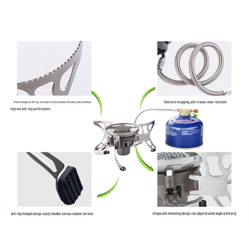 BRS Portable Windproof Camping Stove Set