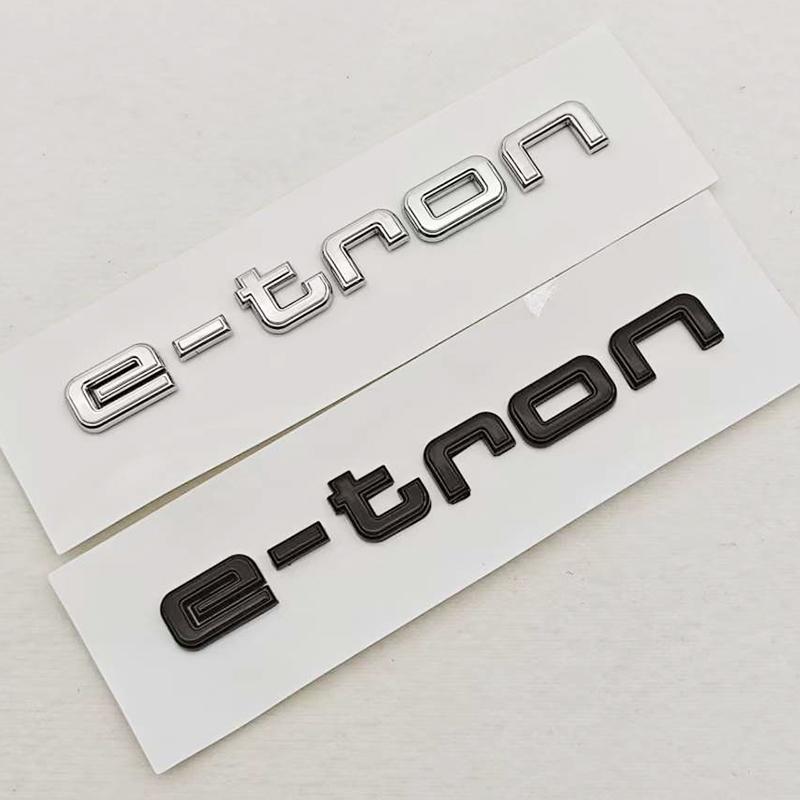 Nové 3D ABS Chromové Auto Písmena Logo e-tron Kufr Znak Odznak Samolepka Pro Audi 30 40 50 55 e-tron Q4 Q6 Q8 Quattro Příslušenství