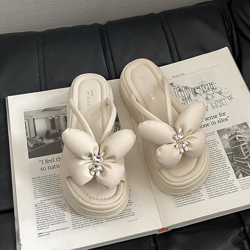 

Женские сандалии на платформе, новые летние, для улицы, модные, темпераментные, универсальные, водонепроницаемые, на толстом каблуке-таблетке, на высоком каблуке, шлепанцы с перемычкой 40