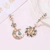 Moon Sun Earrings Drop Dangle Earrings Alloy Material Party Jewelry for Girls