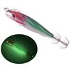 Shrimp Bait 5g/8cm Wood Luminous Realistic Fish Eye Sharp Hook Vivid Bright Color Fishing Universal Squid Jigging Artificial Wobblers for Sea