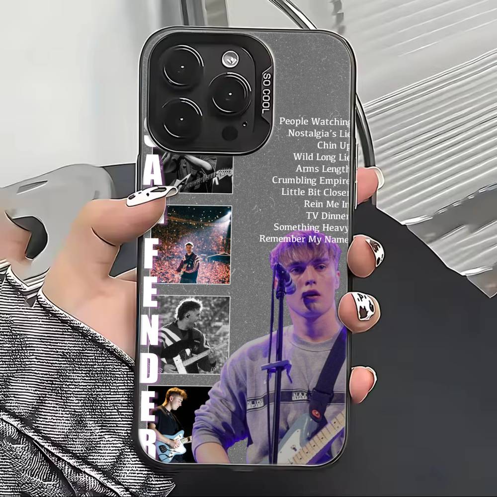 

Singer S-Sam Fender Phone Case For iPhone 17,16,15,14,13,12,11 Plus,Pro Max,XS,Colored Silver Plated Inside Cover iPhone13ProMax