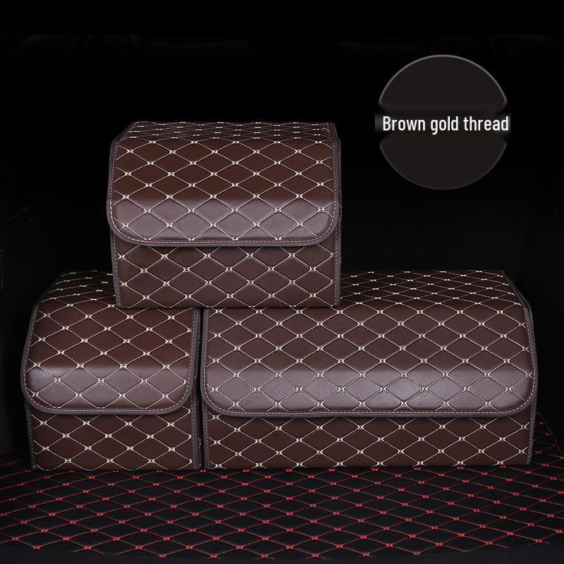 

Leather Multifunctional Foldable Car Organizer with Logo 30x30x30 cm